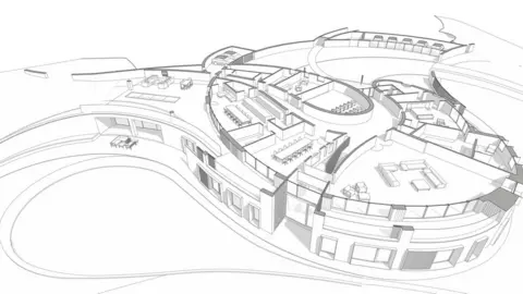 Local Democracy Reporting Service An artist's drawing of the plans