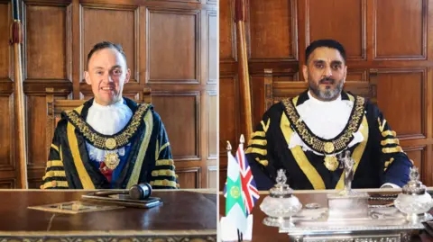 Derby City Council Councillor Jonathan Smale (left) replaced Councillor Ajit Atwal (right)