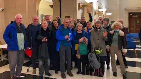 Amanda Cameron Supporters cheering