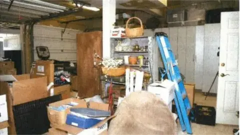 DOJ the cluttered garage where the docs were found