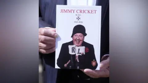 PA Service sheet of Jimmy Cricket