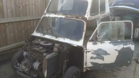 Robin Middleton The mini van before it was rebuilt