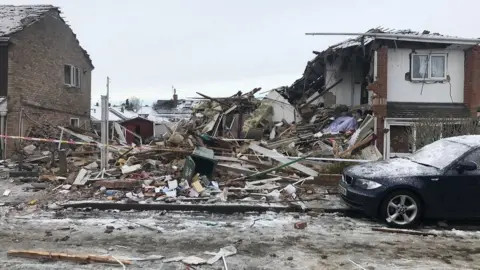 East Midlands Ambulance Service Blast site
