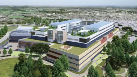 Government of Jersey Artist's impression of the proposed hospital