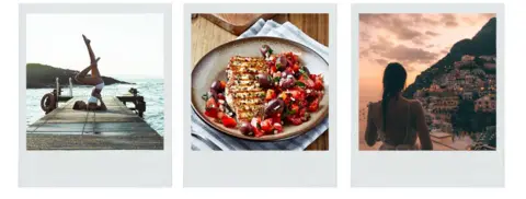 Getty Images Instagram-style montage of wellness pictures