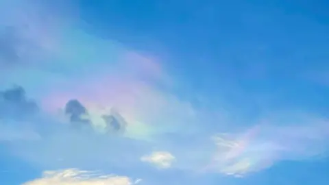 Eliza/BBC Weather Watchers Nacreous clouds over Potton, Bedfordshire