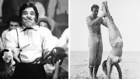 Getty Images Steve Martin in The Jerk and Sean Connery with Ursula Andress in Dr No