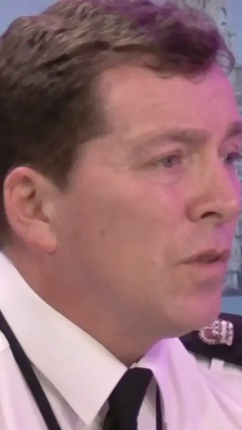 Merseyside Police Chief Constable pictured in BBC Radio Merseyside studio