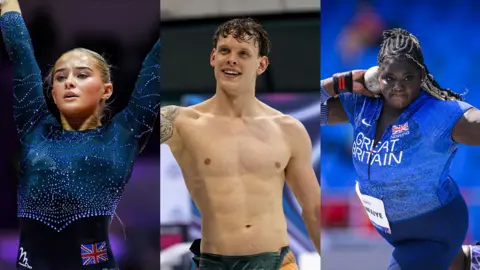 Artistic gymnast Ruby Evans, swimmer Matt Richards and para athlete Funmi Oduwaiye