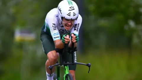 Jaume Guardeno in action at the Boucles de la Mayenne in 2024