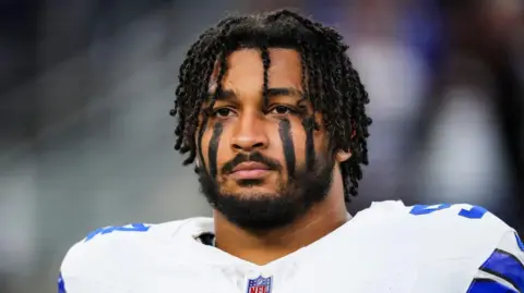 Marshawn Kneeland during a Cowboys game