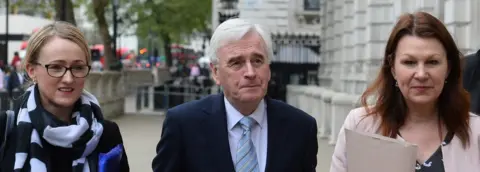 PA Labour's Rebecca Long-Bailey, John McDonnell and Sue Hayman