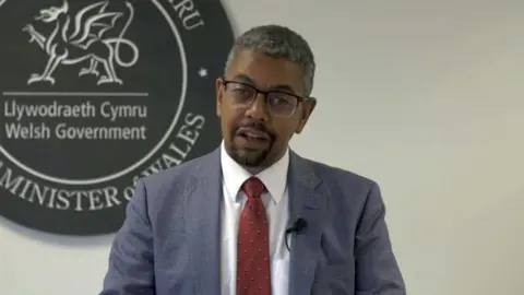 PA Media Vaughan Gething 