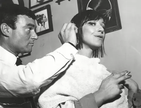 ANL/REX/Shutterstock Vidal Sassoon and Fenella Fielding