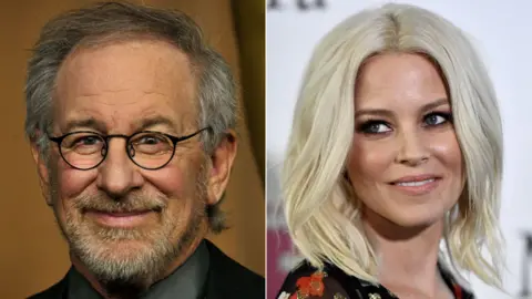 AFP/Getty Steven Spielberg and Elizabeth Banks