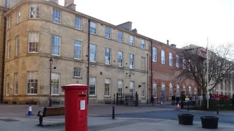 Exterior of York City Council's West Offices, a set of three-storey buildings.
