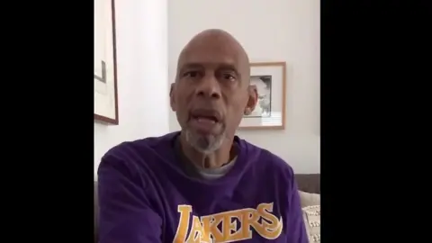 Basketball great Kareem Abdul-Jabbar