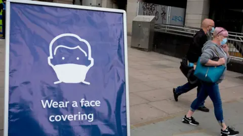 Getty Images face covering sign