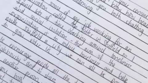 Hannah Thornton Note written by Hannah Thornton