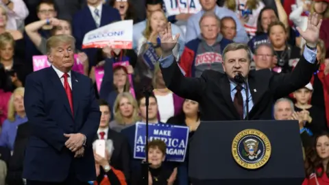 Getty Images Mr Trump has privately criticised the candidate as "weak"