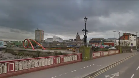 Google View of Newport from Clarence Place