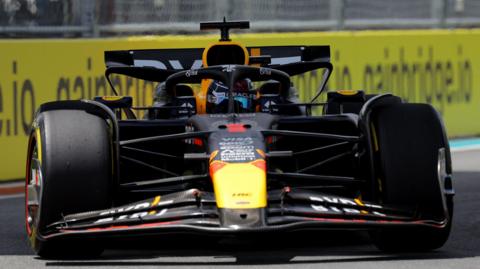 Max Verstappen leads Miami GP sprint race