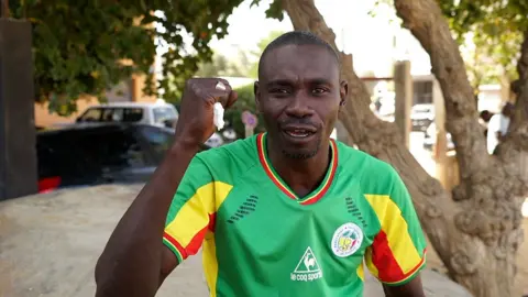 Senegalese fan in Dakar