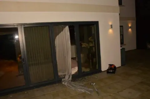 Nottinghamshire Police Damage to Ashley Cole's home