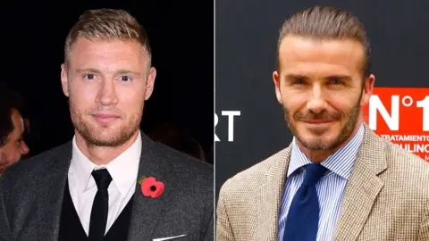 PA/EPA Andrew Flintoff and David Beckham