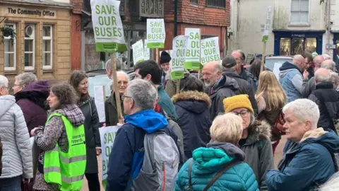 Crowds at the rally