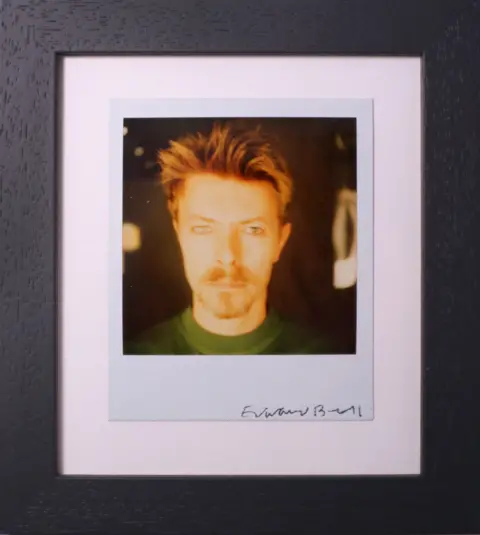 Hall's Fine Art and The Dory Gallery David Bowie with Goatee polaroid, from Tin Machine photoshoot