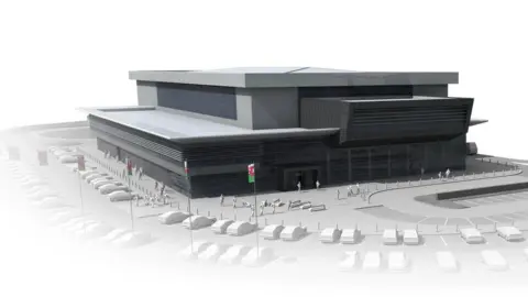 Welsh Government Artist's impression of the complex