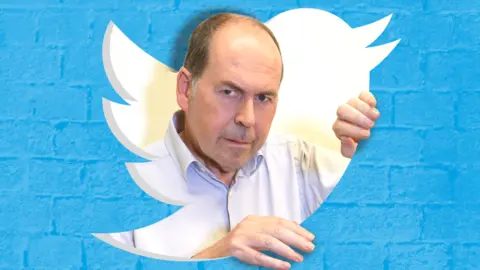 BBC Rory inside the Twitter logo