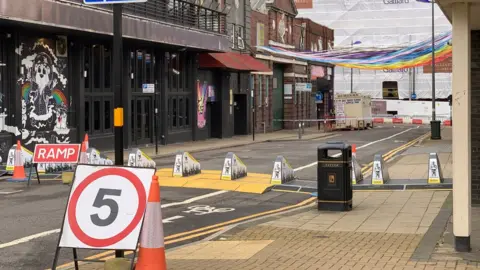 PA Media A view of the corner of Hurst Street