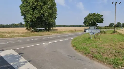 Google Junction of the A137 and Church Road