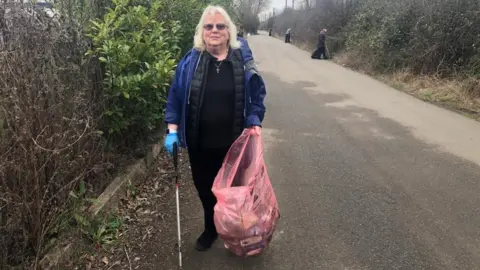 Alex Stevanovic/BBC Sheelagh Pegg