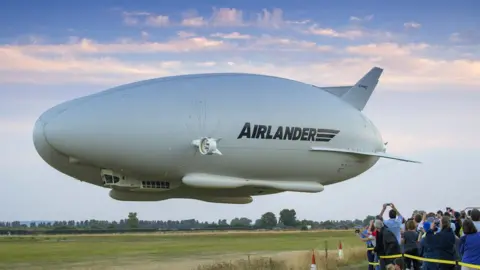 Airlander 10 on its first flight