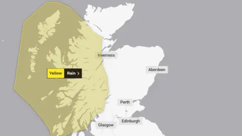 Met Office Yellow weather warning