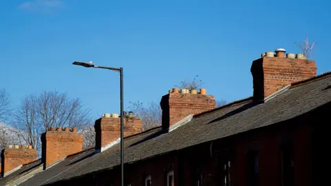 Getty Images Terrace houses roofs