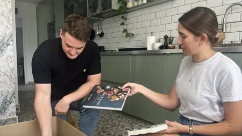 Nikki Fox/BBC Dr Hayden Davis and Dr Alice Bolton