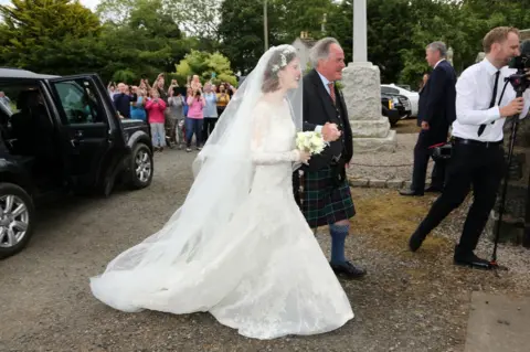 Getty Images Bridge and her father