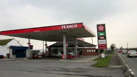 A Texaco garage 