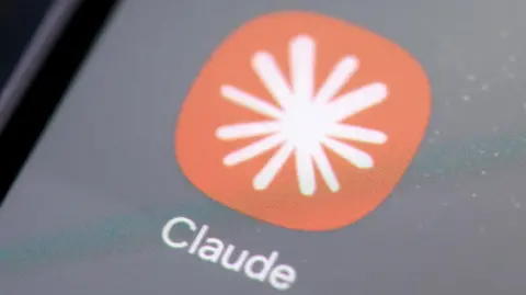 A close-up image of Claude's phone app logo.