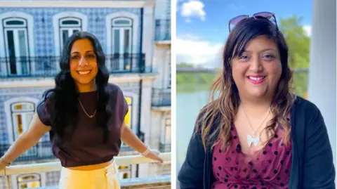 Composite image of Neeru Patel and Bhamini Karsan.