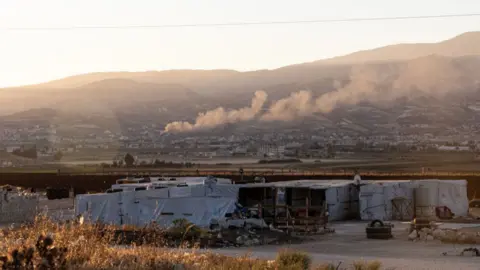 Getty Images Israel continues its offensive in Baalbek, shelling the city throughout the night, its ruins revealed on the morning of October 25, 2024 in Baalbek, Lebanon.