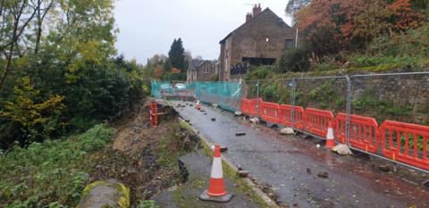 Landslip road