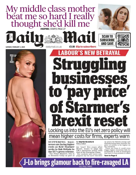 Daily Mail front page 