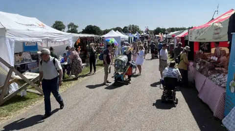 Clara-Mae Turrall/BBC  Crowds at Kent County Show