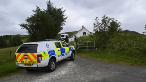 Police at Tarskavaig