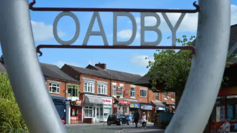 PA Media Oadby sign